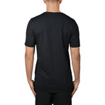 Asymmetrical Stitched Seam T-Shirt // Black (S)