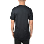 Seamed Split Side T-Shirt // Black (M)