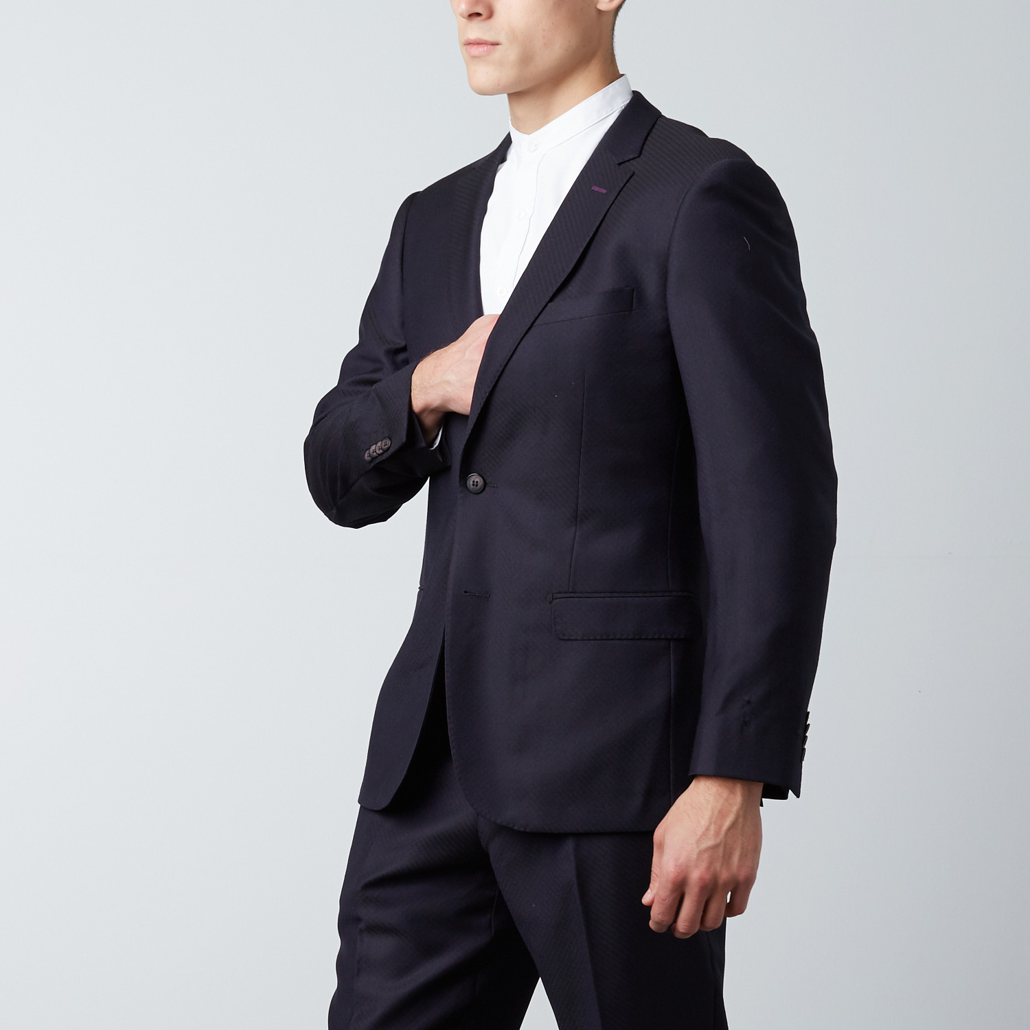 Slim Fit Suit // Shimmer Black (US: 40R) - SRG Fashion - Touch of Modern