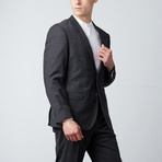 Bella Vita // Slim Fit Suit // Black Microbox (US: 36S)