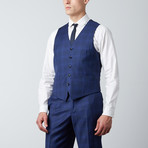 Half-Canvas 3-Piece Suit // Blue Check (US: 38R)