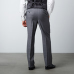 Via Roma // Half-Canvas 3-Piece Suit // Grey Windowpane (US: 38R)