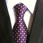 Blanc // Handmade Silk Tie // Purple Floral