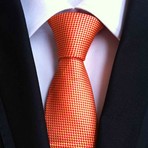 Blanc // Handmade Silk Tie // Orange + Red