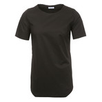 Asymmetrical Stitched Seam T-Shirt // Black (L)