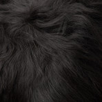 Black Icelandic Sheepskin Pillow Cover