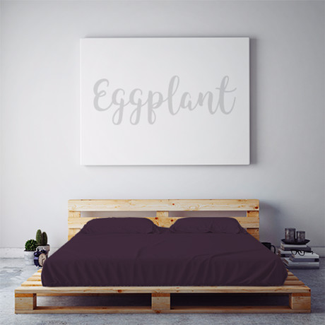 Moisture Wicking 1500 Thread Count Soft Sheet Set // Eggplant (Full)