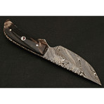 Damascus Skinner Knife // 1217