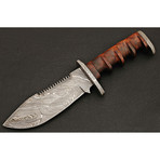 Damascus Tracker Knife // BK40