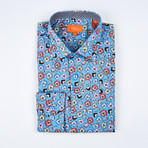Clovis Long-Sleeve Button-Up Shirt // Blue (L)