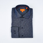 Milo Long-Sleeve Button-Up Shirt // Navy (US: 17.5R)
