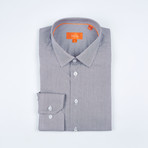 Matheo Long-Sleeve Button-Up Shirt // Red + White (US: 18.5R)