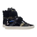 Cylinder Sneaker // Oil Patent + Army Camo (US: 10.5)