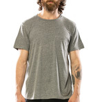 Tri-Blend Crew Neck T-Shirt // Heather Grey (L)