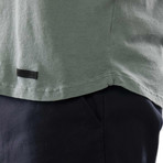 Raw Pocket Crew Neck T-Shirt // Forrest Green (L)