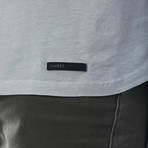 Split Collar V-Neck T-Shirt // Vancouver Grey (M)