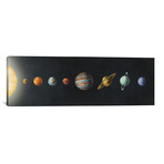 The Solar System // Black (36"W x 12"H x .75"D)