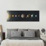 The Solar System // Black (36"W x 12"H x .75"D)