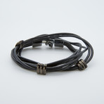 Touch Collection // Multi-Strand Double Wrap // Gloss Black (Size 8)