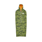 The Napsack // Green Furry Camo (Medium)