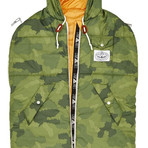 The Napsack // Green Furry Camo (Medium)