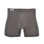 SHEATH 3.21 Men's Dual Pouch Boxer Brief // Gray (Large)