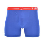 SHEATH 4.0 Men's Dual Pouch Boxer Brief // Red, White + Blue (S)