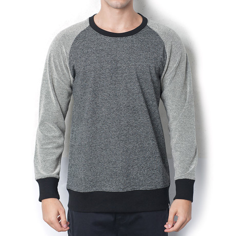 Rev Crew Neck Sweatshirt // Black + Grey (S)