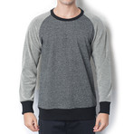 Rev Crew Neck Sweatshirt // Black + Grey (M)