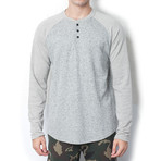 Fade Long-Sleeve Henley // Grey (XL)