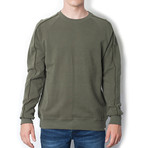 Metro Crew Neck Sweatshirt // Olive (M)