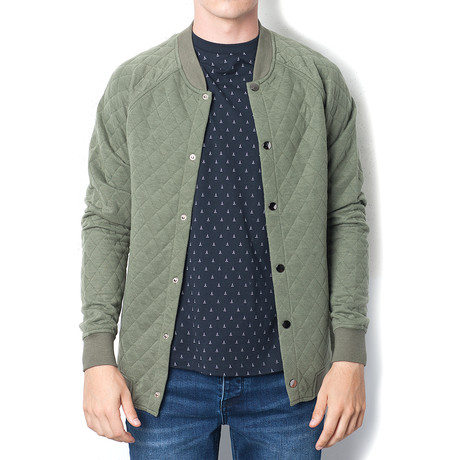 Princeton Varsity Jacket // Olive (S)
