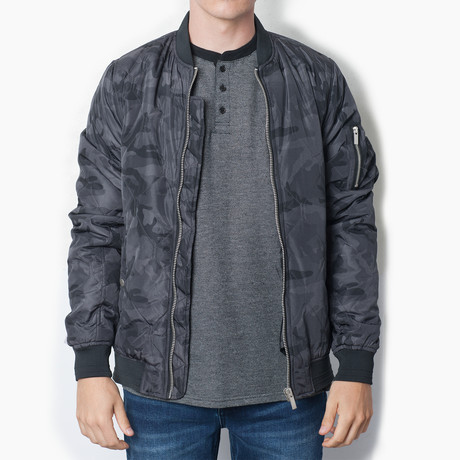 Astro Bomber Jacket // Black Camo (S)