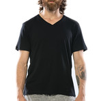 OG Classic V-Neck T-Shirt // Pitch Black (L)