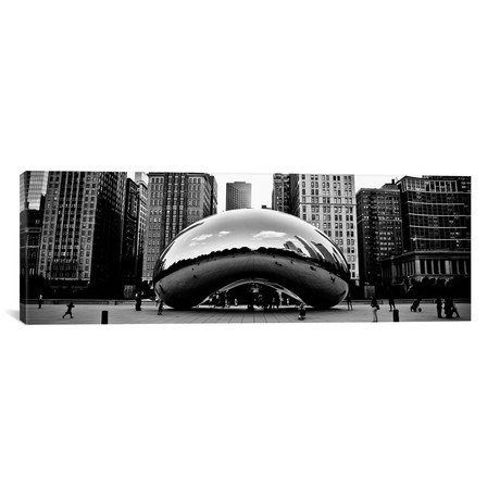 Chicago Panoramic Cityscape (36"H x 12"W x 0.75"D)