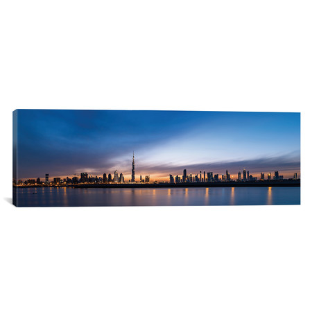 Downtown Dubai at Sunset (36"H x 12"W x 0.75"D)