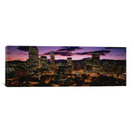 Downtown Denver Skyline at Dusk (36"H x 12"W x 0.75"D)