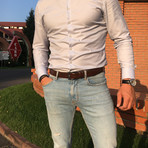 Maynard 3.5 Cm Belt // Brown (XS)