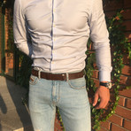 Skylar 3.5 Cm Belt // Brown (XS)