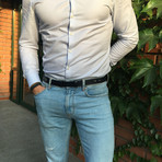 Skylar 2.5 Cm Belt // Navy Blue (XS)