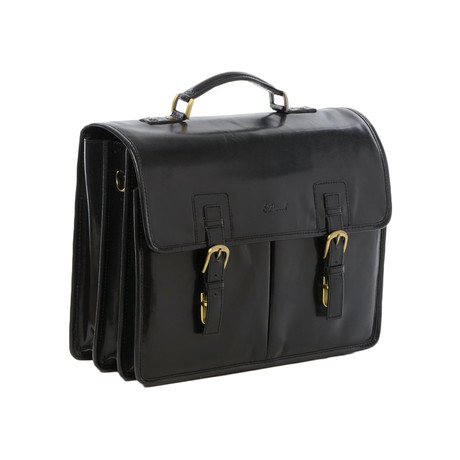 Gareth Briefcase Bag // Black