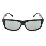 Jory Thick Rectangular Sunglasses // Black