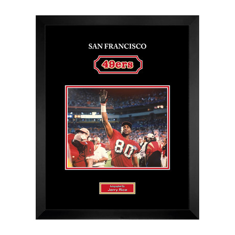 Signed + Framed Photo // Jerry Rice