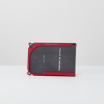 DM1: 8-Card Aluminum Wallet // Red