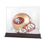 Signed + Framed Helmet // Steve Young