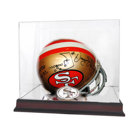 Signed + Framed Helmet // Dwight Clark