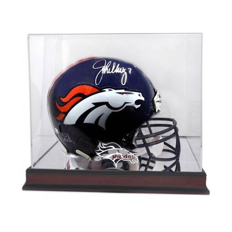 Signed + Framed Helmet // John Elway