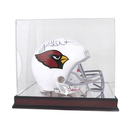 Signed + Framed Helmet // Kurt Warner