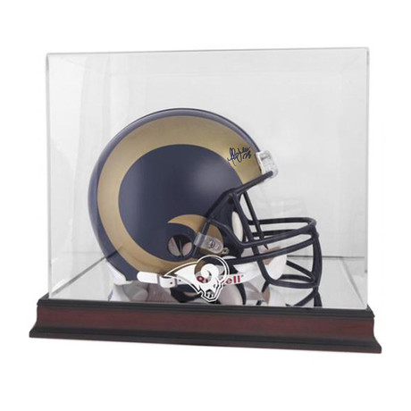 Signed + Framed Helmet // Marshall Faulk