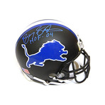 Signed + Framed Helmet // Barry Sanders